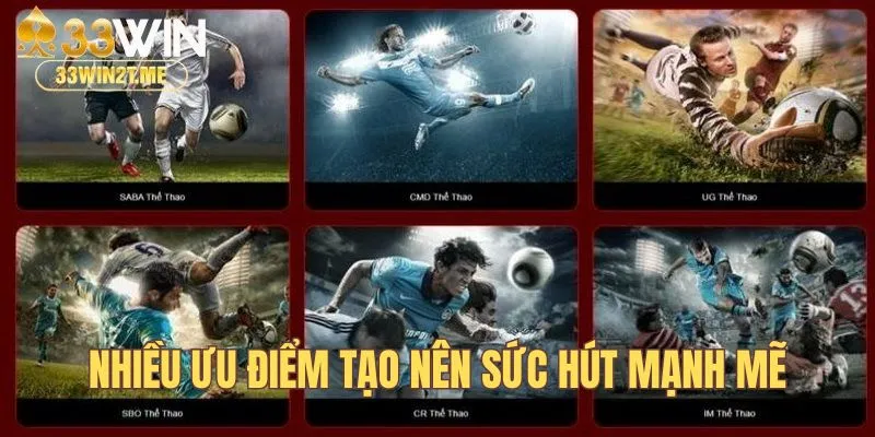 Thể thao 33Win sở hữu nhiều ưu điểm hoàn thiện sân chơi đạt chuẩn